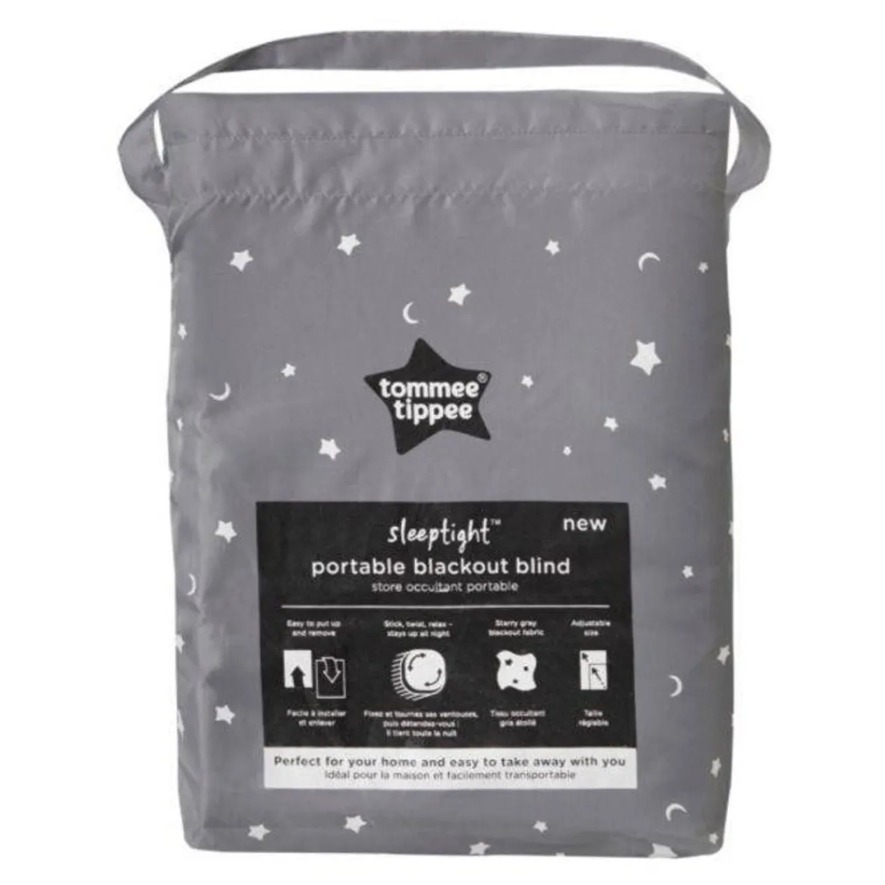 Shade & Blackout Blinds|Blackout Blinds*Tommee Tippee Sleeptight Portable Blackout Blind - Starry Grey