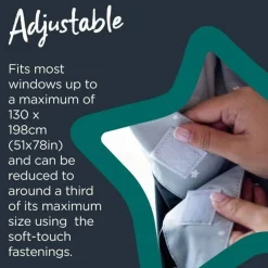 Shade & Blackout Blinds|Blackout Blinds*Tommee Tippee Sleeptight Portable Blackout Blind - Starry Grey