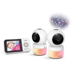 Safe Sleep*Vtech BM3800N-2 2-Camera Full Colour Pan & Tilt Video Monitor