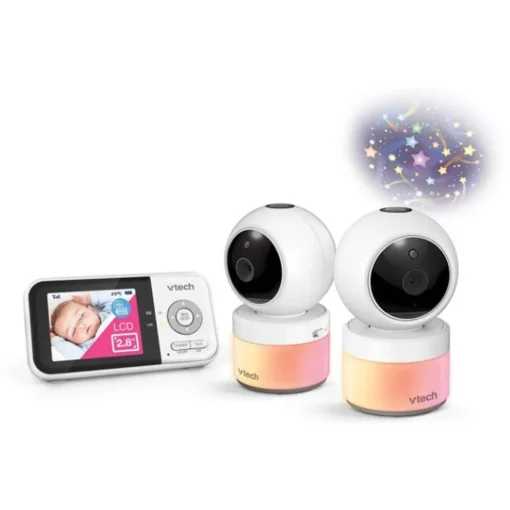 Safe Sleep*Vtech BM3800N-2 2-Camera Full Colour Pan & Tilt Video Monitor