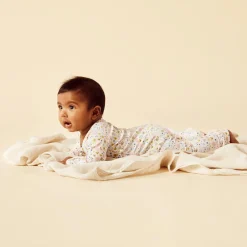 Sleepwear & Pjs*Wilson + Frenchy Long Sleeve Organic Zipsuit with feet