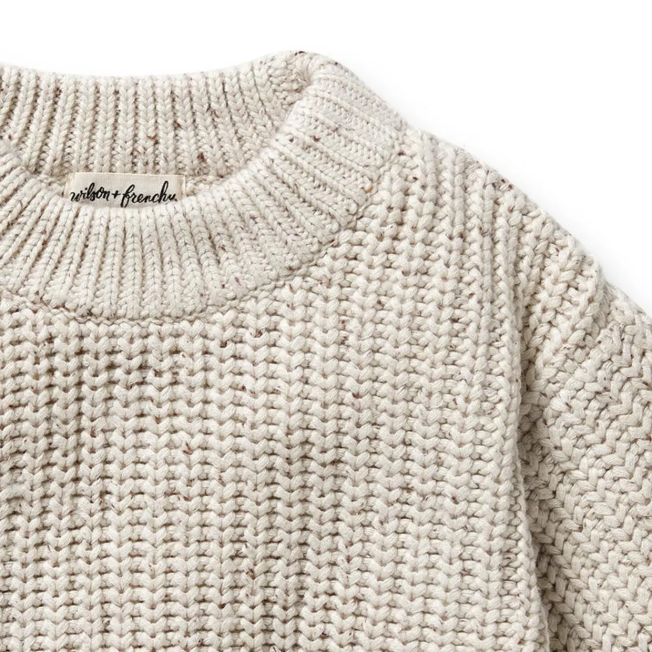 Tops & Pants*Wilson + Frenchy Wilson & Frenchy Organic Knitted Jumper Cookie and Cream