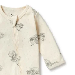 Sleepwear & Pjs*Wilson + Frenchy Wilson & Frenchy Organic Pointelle Zipsuit with Feet