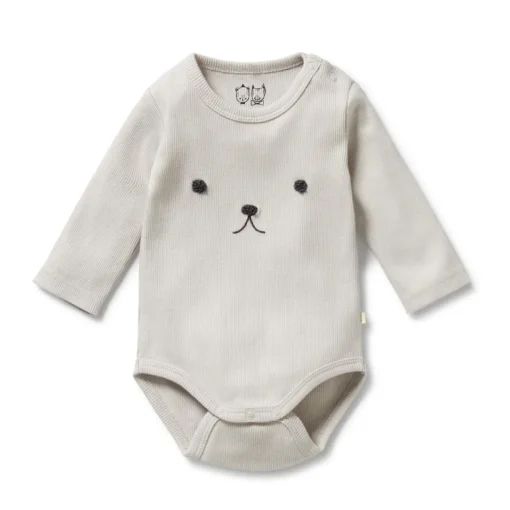 Bodysuits & Singlets*Wilson + Frenchy Wilson & Frenchy Organic Rib Long Sleeved Bodysuit