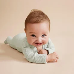 Sleepwear & Pjs*Wilson + Frenchy Wilson & Frenchy Organic Stripe Rib Zipsuit with Feet