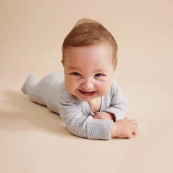 Sleepwear & Pjs*Wilson + Frenchy Wilson & Frenchy Organic Stripe Rib Zipsuit with Feet