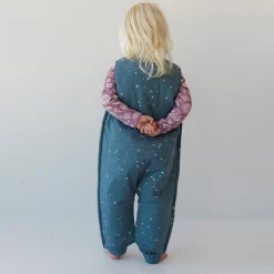 Sleeping Suits*Woolbabe Duvet Sleeping Suit - Discontinued Pine Stars