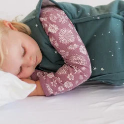 Sleeping Suits*Woolbabe Duvet Sleeping Suit - Discontinued Pine Stars
