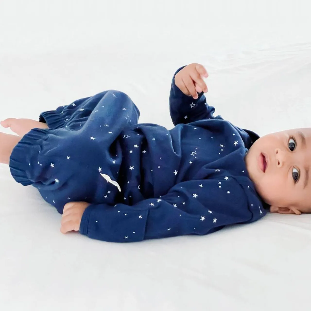 Sleepwear & Pjs|Merino Clothing & Sleepwear*Woolbabe Merino/Organic Cotton Gown - Limited Edition Tekapo Stars