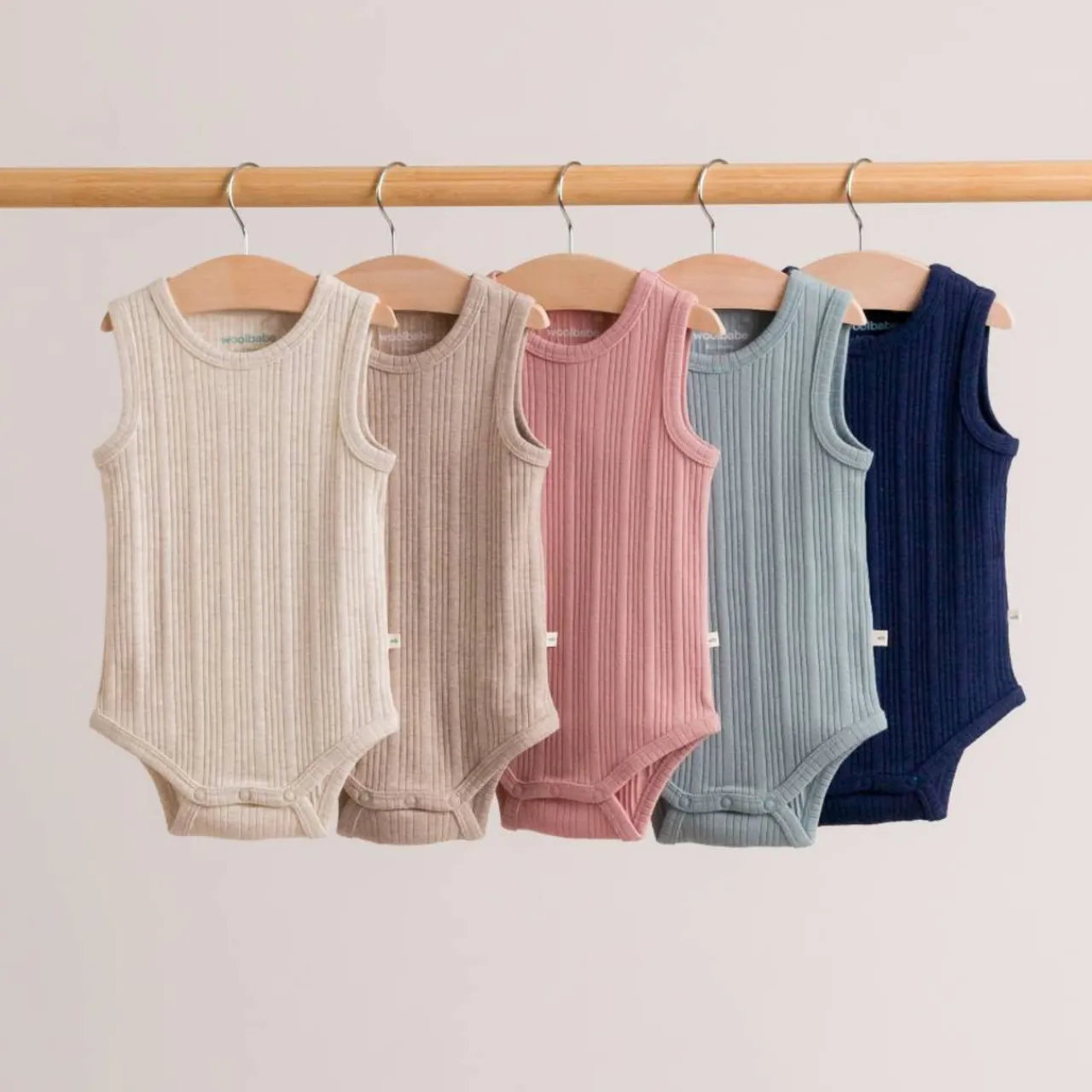 Bodysuits & Singlets|Merino Clothing & Sleepwear*Woolbabe Merino/Organic Cotton Singletsuit - Daydream Collection