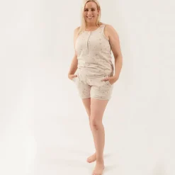 Grown Ups*Woolbabe Relax! Lounge Shorts - Sale Dune Sunburst