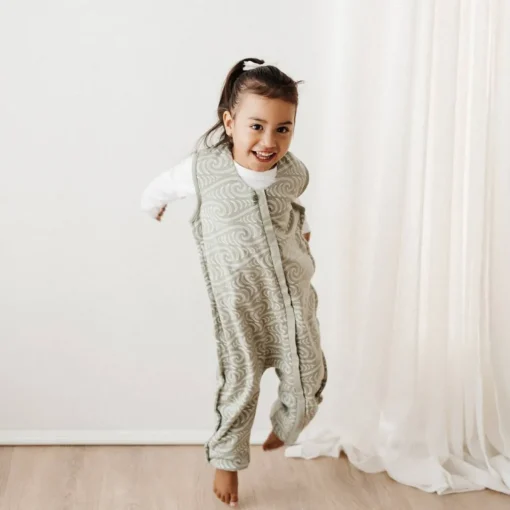 Sleeping Suits*Woolbabe X BO & KO Collab 3-Seasons Sleeping Suit Flax Ngaru