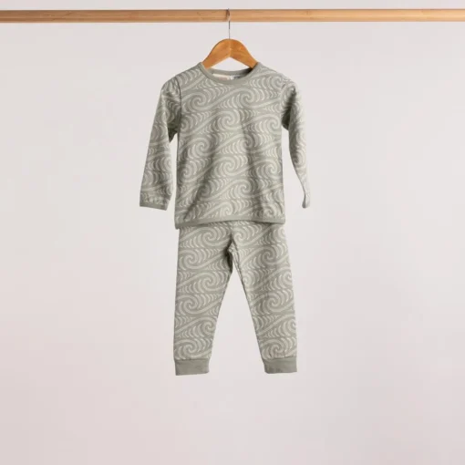 Sleepwear & Pjs*Woolbabe X BO & KO Collab Winter Pyjamas Flax Ngaru