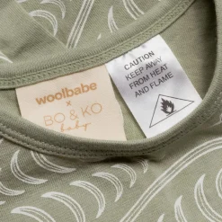 Sleepwear & Pjs*Woolbabe X BO & KO Collab Winter Pyjamas Flax Ngaru