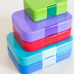 Lunchboxes, Snackboxes & Snack Bags|Lunch Boxes, Snack Boxes & Insulated Bags*YumBox Panino Lunchbox Bamboo Green Shark Tray